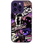 For iPhone 15 Pro Max Liquid Angel Eyes Bumbershoot TPU Phone Case(Purple) - 1