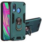 For Samsung Galaxy A40 2 in 1 Armour Series PC + TPU Protective Case with Ring Holder(Green) - 1
