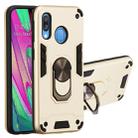 For Samsung Galaxy A40 2 in 1 Armour Series PC + TPU Protective Case with Ring Holder(Gold) - 1