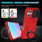 For iPhone 16 Plus Sliding Camshield MagSafe Holder TPU Hybrid PC Phone Case(Red) - 2