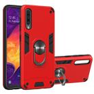For Samsung Galaxy A50 & A30s & A50s 2 in 1 Armour Series PC + TPU Protective Case with Ring Holder(Red) - 1