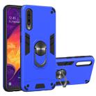 For Samsung Galaxy A50 & A30s & A50s 2 in 1 Armour Series PC + TPU Protective Case with Ring Holder(Dark Blue) - 1