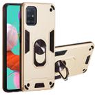 For Samsung Galaxy A51 2 in 1 Armour Series PC + TPU Protective Case with Ring Holder(Gold) - 1