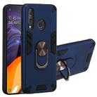 For Samsung Galaxy A60 & M40 2 in 1 Armour Series PC + TPU Protective Case with Ring Holder(Sapphire Blue) - 1