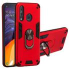 For Samsung Galaxy A60 & M40 2 in 1 Armour Series PC + TPU Protective Case with Ring Holder(Wine Red) - 1