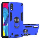 For Samsung Galaxy M10 / A10 2 in 1 Armour Series PC + TPU Protective Case with Ring Holder(Dark Blue) - 1