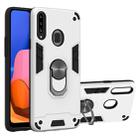 For Samsung Galaxy A20s 2 in 1 Armour Series PC + TPU Protective Case with Ring Holder(Silver) - 1