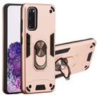 For Samsung Galaxy S20 2 in 1 Armour Series PC + TPU Protective Case with Ring Holder(Rose Gold) - 1
