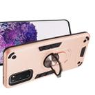 For Samsung Galaxy S20 2 in 1 Armour Series PC + TPU Protective Case with Ring Holder(Rose Gold) - 5