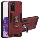 For Samsung Galaxy S20 2 in 1 Armour Series PC + TPU Protective Case with Ring Holder(Wine Red) - 1