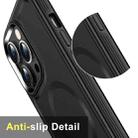For iPhone 15 Shield Armor MagSafe TPU Hybrid PC Phone Case(Black) - 3