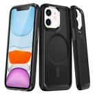 For iPhone 11 Shield Armor MagSafe TPU Hybrid PC Phone Case(Black) - 1