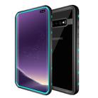 For Samsung Galaxy S10 Plus RedPepper Transparent Dot Shockproof Waterproof PC + TPU Protective Case(Blue) - 1