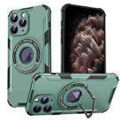 For iPhone 11 Pro Max MagSafe Magnetic Holder Phone Case(Green) - 1