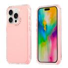 For iPhone 16 Pro Max Dreamland 3 in 1 Solid Color Transparent Frame PC + TPU Phone Case(Pink) - 1