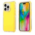 For iPhone 16 Pro Max Dreamland 3 in 1 Solid Color Transparent Frame PC + TPU Phone Case(Yellow) - 1