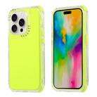 For iPhone 16 Pro Max Dreamland 3 in 1 Solid Color Transparent Frame PC + TPU Phone Case(Fluorescent Green) - 1