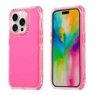 For iPhone 16 Pro Max Dreamland 3 in 1 Solid Color Transparent Frame PC + TPU Phone Case(Rose Red) - 1