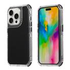 For iPhone 16 Pro Max Dreamland 3 in 1 Solid Color Transparent Frame PC + TPU Phone Case(Black) - 1