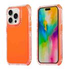 For iPhone 16 Pro Dreamland 3 in 1 Solid Color Transparent Frame PC + TPU Phone Case(Orange) - 1