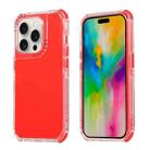 For iPhone 16 Pro Dreamland 3 in 1 Solid Color Transparent Frame PC + TPU Phone Case(Red) - 1