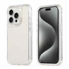For iPhone 15 Pro Max Dreamland 3 in 1 Clear Color Transparent Frame PC + TPU Phone Case(White) - 1