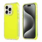 For iPhone 15 Pro Dreamland 3 in 1 Clear Color Transparent Frame PC + TPU Phone Case(Fluorescent Green) - 1