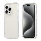 For iPhone 16 Pro Max Dreamland 3 in 1 Clear Color Transparent Frame PC + TPU Phone Case(White) - 1