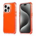 For iPhone 16 Pro Dreamland 3 in 1 Clear Color Transparent Frame PC + TPU Phone Case(Orange) - 1