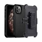 For iPhone 11 Pro Max 3 in 1 PC + TPU Sliding Sleeve Phone Case(Black) - 1