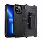 For iPhone 13 Pro 3 in 1 PC + TPU Sliding Sleeve Phone Case(Black) - 1