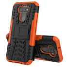 For LG K31 Tire Texture Shockproof TPU+PC Protective Case with Holder(Orange) - 1