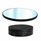 22cm Mirror Electric Rotating Display Stand Live Video Shooting Props Turntable Regular Version(Black) - 1