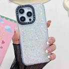 For iPhone 15 Pro Max Noctilucent Light Drip Glue Shockproof Phone Case(White) - 1