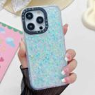For iPhone 15 Pro Noctilucent Light Drip Glue Shockproof Phone Case(Green) - 1