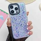 For iPhone 15 Pro Noctilucent Light Drip Glue Shockproof Phone Case(Blue) - 1