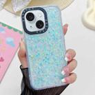 For iPhone 15 Plus Noctilucent Light Drip Glue Shockproof Phone Case(Green) - 1