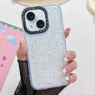For iPhone 15 Plus Noctilucent Light Drip Glue Shockproof Phone Case(White) - 1