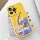 For iPhone 15 Pro Liquid Angel Eyes Dopamine TPU Phone Case(Banana Boat) - 1