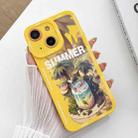 For iPhone 15 Liquid Angel Eyes Dopamine TPU Phone Case(Mojito) - 1