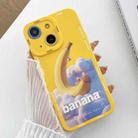 For iPhone 14 Plus Liquid Angel Eyes Dopamine TPU Phone Case(Banana Boat) - 1