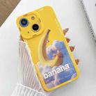 For iPhone 14 Liquid Angel Eyes Dopamine TPU Phone Case(Banana Boat) - 1