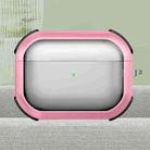 For AirPods Pro 2 Thunder Transparent Armor Wireless Earphones Protective Case(Pink) - 1