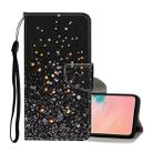 For Samsung Galaxy S20 Colored Drawing Pattern Horizontal Flip Leather Case with Holder & Card Slots & Wallet & Lanyard(Black Background Pentagram) - 1