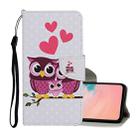For Samsung Galaxy S20 Colored Drawing Pattern Horizontal Flip Leather Case with Holder & Card Slots & Wallet & Lanyard(Owl Family) - 1