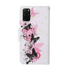 For Samsung Galaxy S20+ Colored Drawing Pattern Horizontal Flip Leather Case with Holder & Card Slots & Wallet & Lanyard(Four Butterflies) - 3