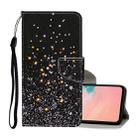 For Samsung Galaxy S20+ Colored Drawing Pattern Horizontal Flip Leather Case with Holder & Card Slots & Wallet & Lanyard(Black Background Pentagram) - 1