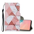 For Samsung Galaxy S10 Colored Drawing Pattern Horizontal Flip Leather Case with Holder & Card Slots & Wallet & Lanyard(Marble) - 1