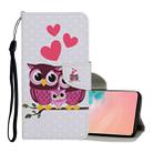 For Samsung Galaxy S10e Colored Drawing Pattern Horizontal Flip Leather Case with Holder & Card Slots & Wallet & Lanyard(Owl Family) - 1