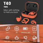 T&G T40 TWS IPX6 Waterproof Hanging Ear Wireless Bluetooth Earphones with Charging Box(Orange) - 2